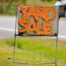 Review your insurance policy before having a yard sale or garage sale at your home.  It is possible that you may not have liability insurance coverage.